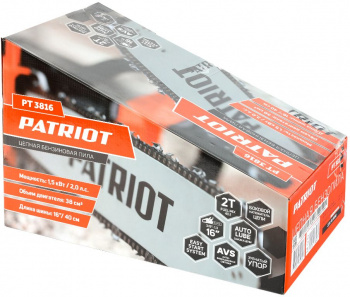 Бензопила Patriot  PT 3816 + топор APF-600
