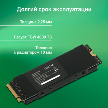 Накопитель SSD Digma PCIe 4.0 x4 4TB DGST4004TG33T