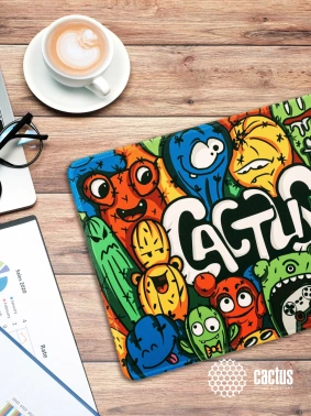 Коврик для мыши Cactus Colorful Cacti