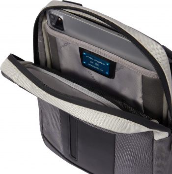 Сумка Piquadro Brief2 Special CA1816BR2S/GRN серая/черная нейлон/натур.кожа