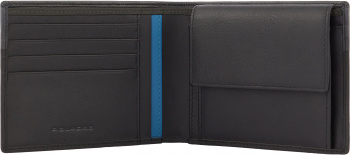 Кошелек мужской Piquadro Urban PU257UB00R/NGR черный/серый натур.кожа