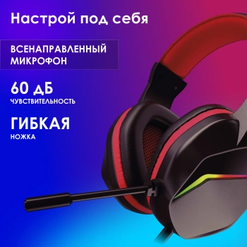 Наушники с микрофоном Оклик HS-L335G