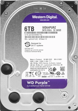 Жесткий диск WD SATA-III 6TB  WD64PURZ
