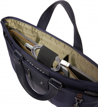 Деловая сумка Piquadro Brief2 CA4021BR2/BLU с отделением для ноутбука 15.6
