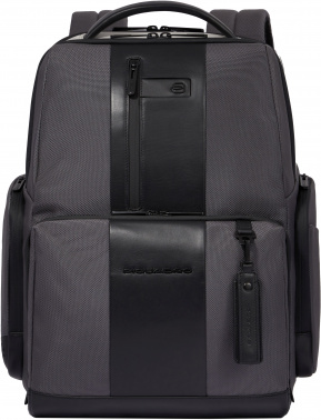 Рюкзак Piquadro Brief2 Special CA4532BR2S/GRN серый/черный нейлон/натур.кожа