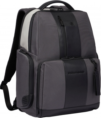 Рюкзак Piquadro Brief2 Special CA4532BR2S/GRN серый/черный нейлон/натур.кожа