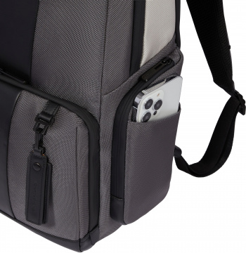 Рюкзак Piquadro Brief2 Special CA4532BR2S/GRN серый/черный нейлон/натур.кожа