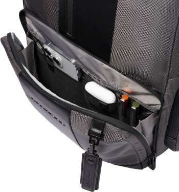 Рюкзак Piquadro Brief2 Special CA4532BR2S/GRN серый/черный нейлон/натур.кожа