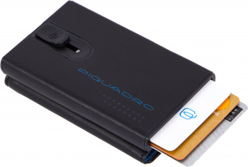 Чехол для кредитных карт Piquadro Urban PP4891UB00R/NGR черный/серый натур.кожа