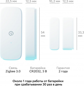 Датчик откр.двери/окна Sber SBDV-00030