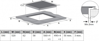 Индукционная варочная поверхность Weissgauff HI 640 BSCM