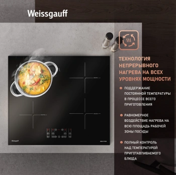 Индукционная варочная поверхность Weissgauff HI 640 BSCM
