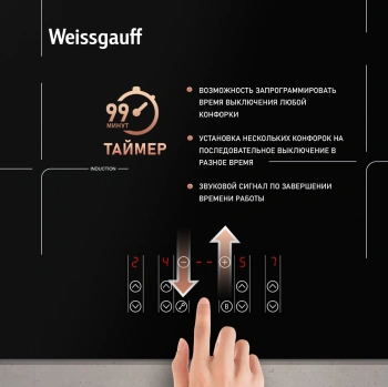 Индукционная варочная поверхность Weissgauff HI 640 BSCM
