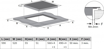 Варочная поверхность Weissgauff HV 640 BM