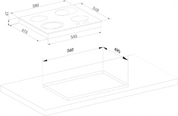 Варочная поверхность Weissgauff HV 642 BA