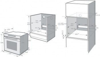 Духовой шкаф Электрический Weissgauff EOM 991 SB Black Edition