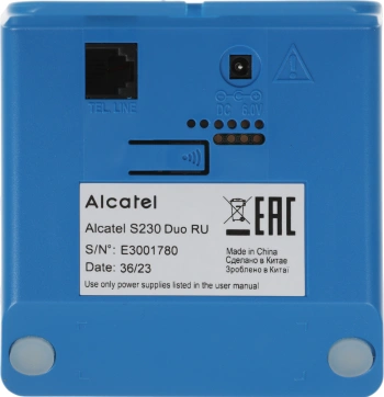 Р/Телефон Dect Alcatel S230 Duo ru white