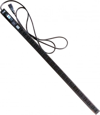 Блок распределения питания Lanmaster TWT-PDVI-20C9-C0 верт.размещ. 20xC19 базовые 16A C20 3м