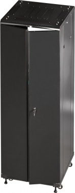 Шкаф коммутационный Lanmaster (TWT-CBB-42U-6X8-P1) напольный 42U 600x800мм пер.дв.перфор. задн.дв.перфор.2-хст. 2 бок.пан. 800кг черный 726мм 92кг 2055мм IP20 металл