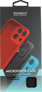 Чехол (клип-кейс) BoraSCO для Apple iPhone 15 Pro Max Microfiber Case