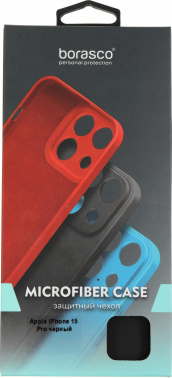 Чехол (клип-кейс) BoraSCO для Apple iPhone 15 Pro Microfiber Case