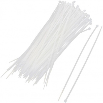 Стяжка пластиковая WRline WR-SHN-25-150W 150x2.5мм (упак:100шт) нейлон 6.6 белый