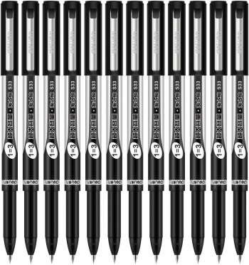 Набор ручек гелев. Deli (S33-P) ассорти d=0.5мм черн. черн. кор.карт. (12шт) линия 0.35мм