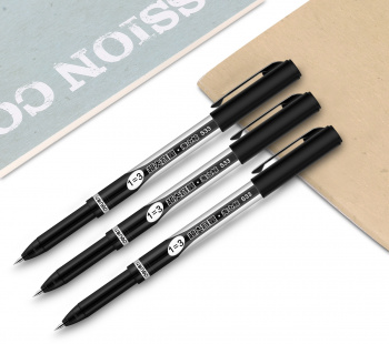 Набор ручек гелев. Deli (S33-P) ассорти d=0.5мм черн. черн. кор.карт. (12шт) линия 0.35мм