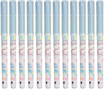 Набор ручек гелев. Deli MiYou (EG15-BL-P) ассорти син. черн. кор.карт. (12шт)