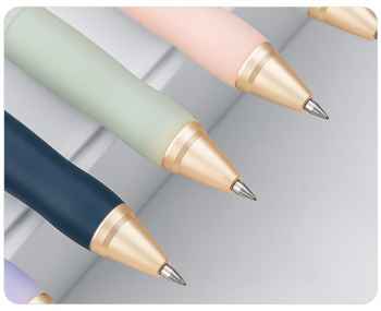 Набор ручек гелев. Deli Nusign (NS666-BK-P) ассорти черн. черн. кор.карт. (12шт) линия 0.5мм