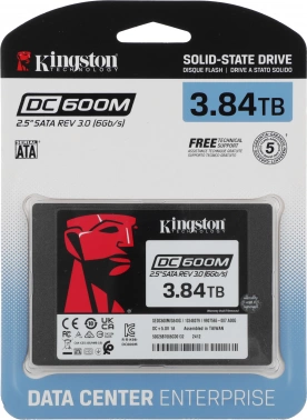 Накопитель SSD Kingston SATA-III 3.84TB SEDC600M/3840G
