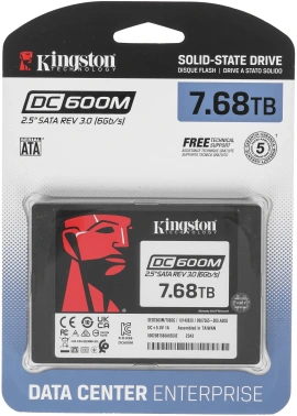 Накопитель SSD Kingston SATA-III 7.68TB SEDC600M/7680G