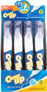 Ручка корректор Deli E7286-P