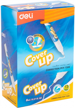 Ручка корректор Deli E7286-P