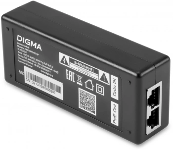 Инжектор PoE Digma  DNP30W24GTBP
