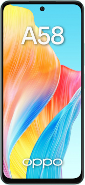 Смартфон Oppo A58 128Gb 8Gb светло-зеленый моноблок 3G 4G 2Sim 6.72