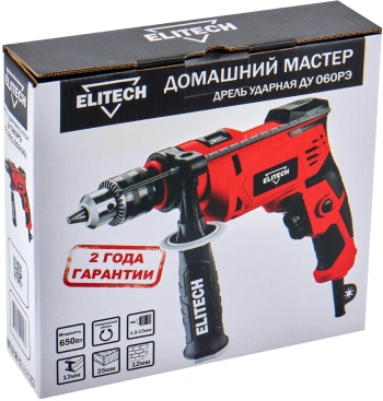 Дрель ударная Elitech ДУ 060РЭ (E2201.019.00)