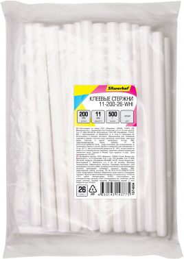 Cтержни клеев. для клеев.пист. Silwerhof 11-200-26-WHI