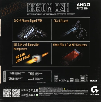 Материнская плата Gigabyte B650M S2H