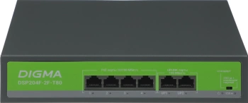Коммутатор Digma  DSP204F-2F-T80