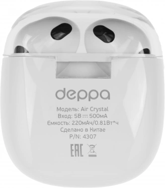 Гарнитура вкладыши Deppa Air Crystal