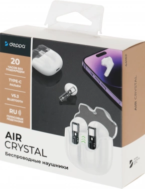 Гарнитура вкладыши Deppa Air Crystal