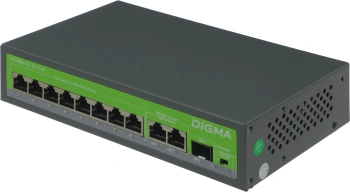 Коммутатор Digma  DSP208G-2G-1S-T120