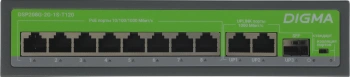 Коммутатор Digma  DSP208G-2G-1S-T120
