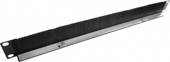 Кабельный органайзер горизонтальный ЦМО ГКО-Щ-1-9005 щетки 1U шир.:19