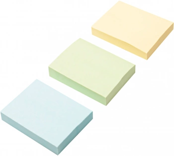 Блок самоклеящийся бумажный Silwerhof 38x51мм 100лист. 75г/м2 пастель ассорти европодвес (упак.:3шт)