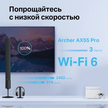 Роутер беспроводной TP-Link Archer AX55 Pro