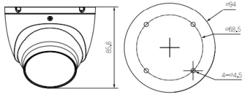 Камера видеонаблюдения IP Dahua  DH-IPC-HDW1439TP-A-LED-0280B-S4