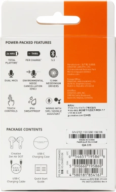 Гарнитура вкладыши Creative ZEN Air Dot