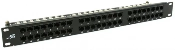 Патч-панель QTech QPP-48RM-C5EUTP-8P8C-IDC-1U